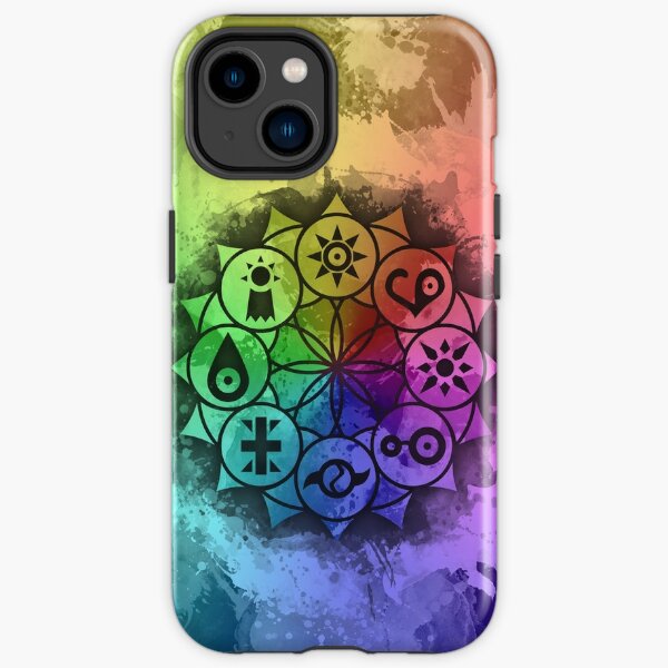 Digimon Mandala Paint iPhone Tough Case RB2806 product Offical digimon Merch