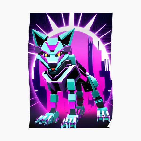 Cyberhound Evolution Poster RB2806 product Offical digimon Merch
