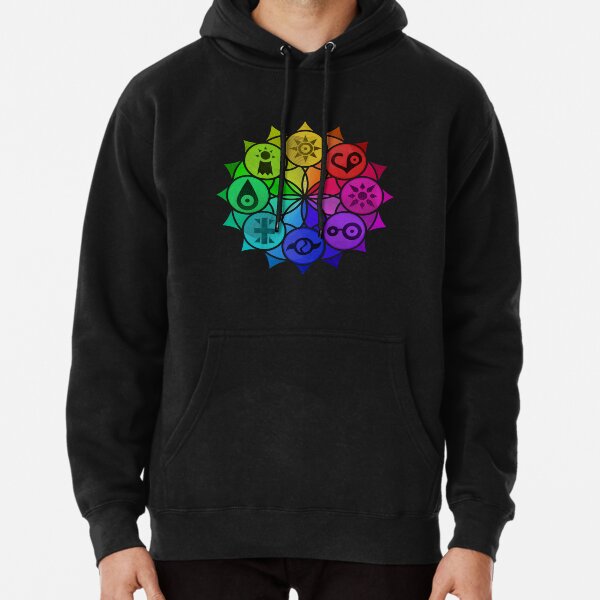 Digimon Crests Mandala  Pullover Hoodie RB2806 product Offical digimon Merch