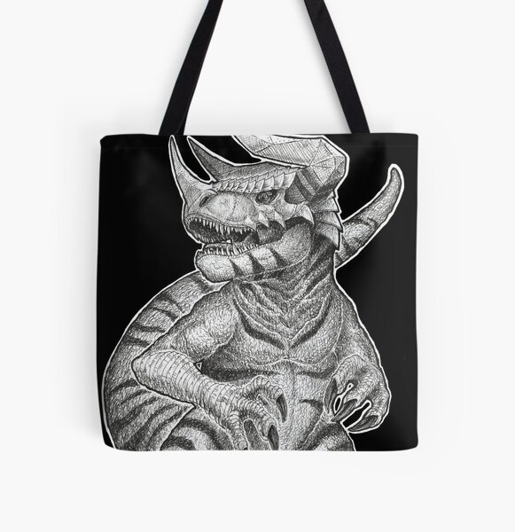 Greymon All Over Print Tote Bag RB2806 product Offical digimon Merch