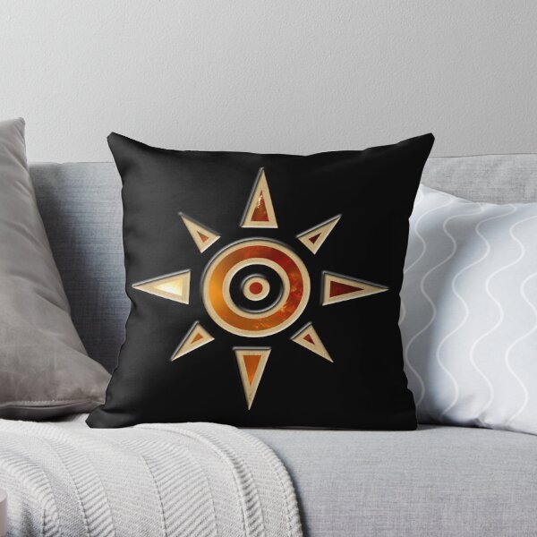Crest of Courage Throw Pillow RB2806 product Offical digimon Merch