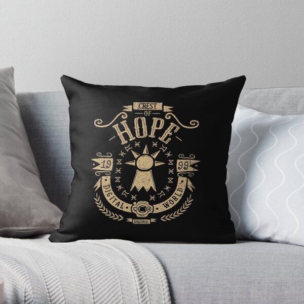 Crest of Hope - Angemon - T.K Throw Pillow RB2806 product Offical digimon Merch