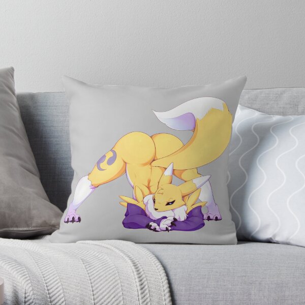 Renamon Throw Pillow RB2806 product Offical digimon Merch
