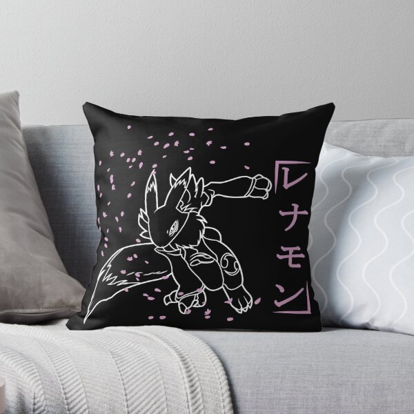 Renamon Digimon Tamers (Alt. Color) Throw Pillow RB2806 product Offical digimon Merch