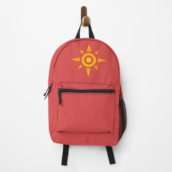 Digimon 90s childhood nostalgic. Crest of courage agumon taichi Backpack RB2806 product Offical digimon Merch