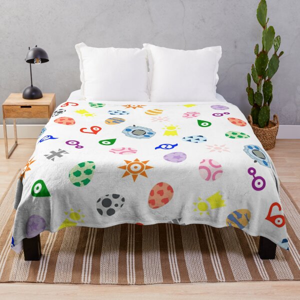digital pattern Throw Blanket RB2806 product Offical digimon Merch
