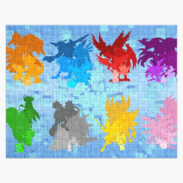 Minimalist Digimon Jigsaw Puzzle RB2806 product Offical digimon Merch